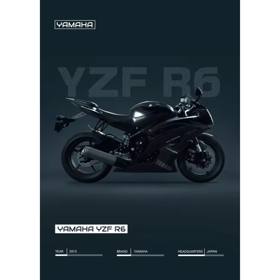 YAMAHA YZF R6 (Poster)